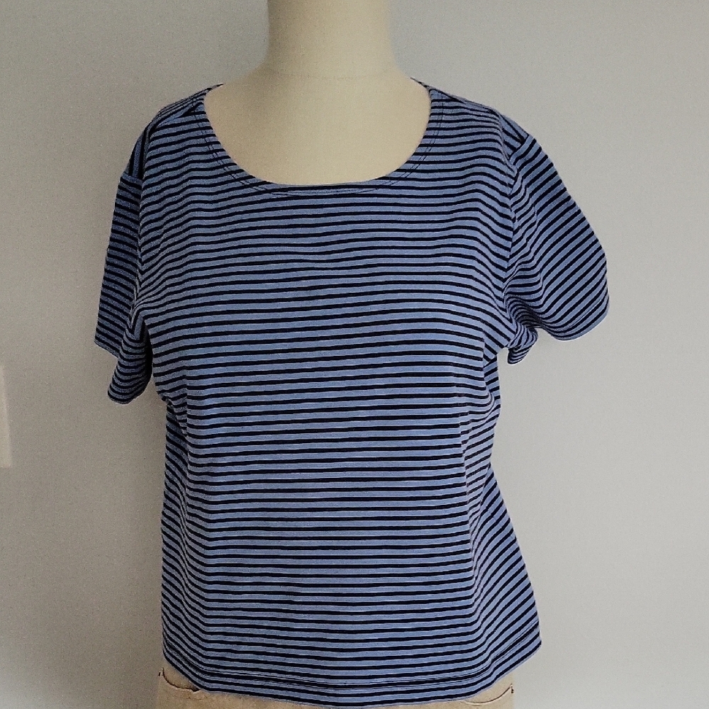 Blue Striped Women's Top